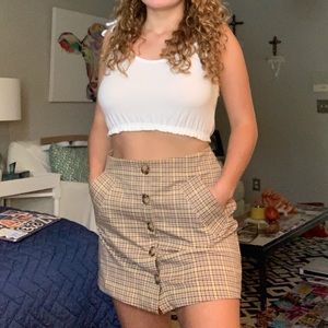 Plaid Urban Outfitters skirt